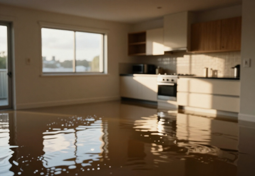Soggy carpet in Voyager Point apartment